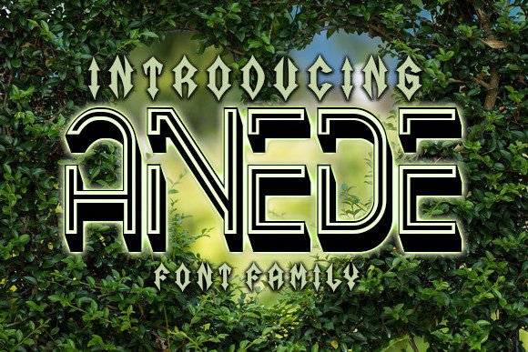 Anede Display Font Review for Social Media Campaigns