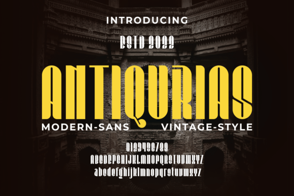 Antiqurias: A Bold Display Font for Authentic Brand Identity