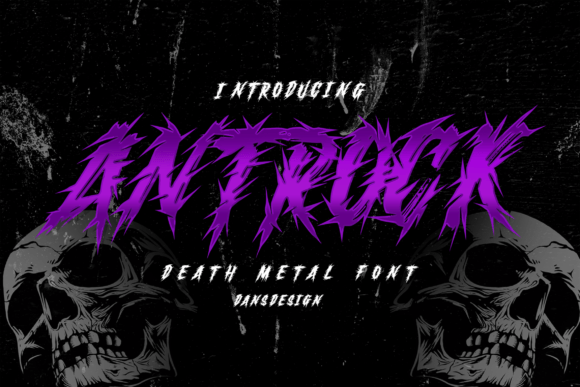 Antrock Typeface: A Bold Display Font for Edgy Brand Identity