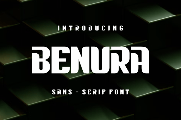 Benura: A Bold Sans Display Font for Modern Digital Branding