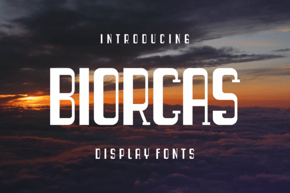 Biorcas: A Modern Display Font for Editorial Design
