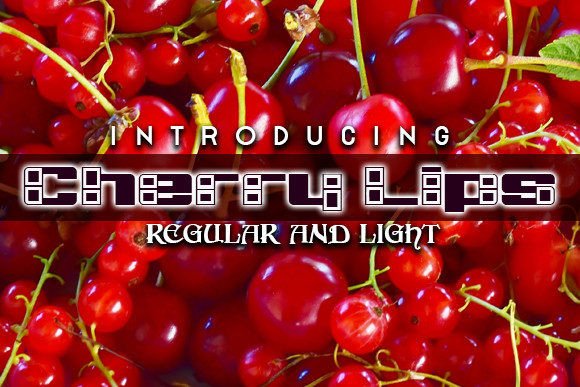 Cherry Lips Typeface for Modern Editorial Design