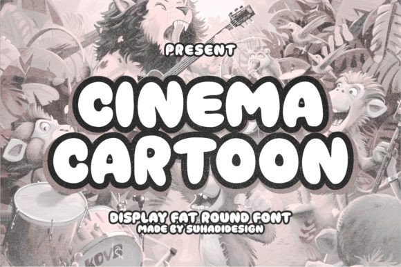 Cinema Cartoon Typeface for High-Impact Campaign Visuals