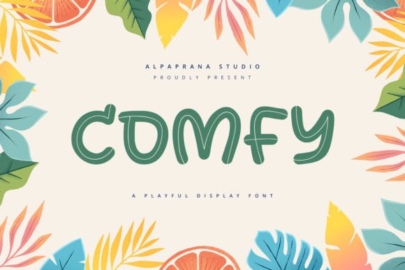 Comfy: A Playful Display Font for Authentic Editorial Branding