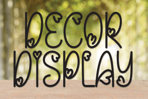 Decor Display Typeface for Engaging Campaign Visuals
