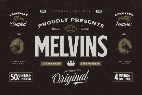 Enhance Your Craft Projects With the Melvins Font Set