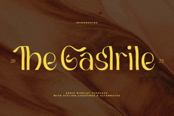 Gaslrile: A Modern Serif Display Typeface for Editorial Design