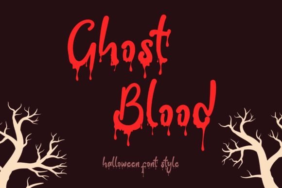 Ghost Blood Font Review for Halloween Branding