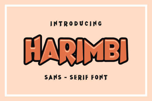 Harimbi Display Font: Whimsical Typography for Creative Branding