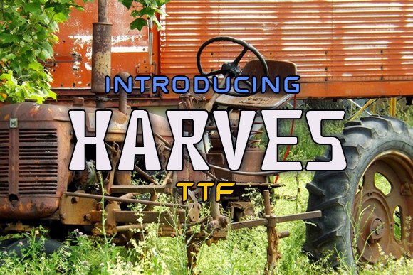 Harves Display Font for Bold Brand Identity