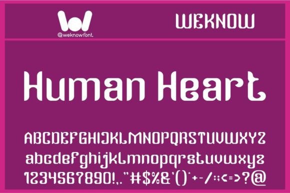 Human Heart Typeface Review for Modern Branding