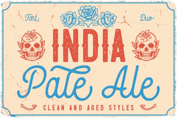 India Pale Ale: A Vintage Display Font Duo for Handmade Brands