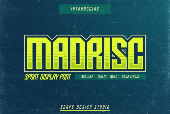Madrisc: The Bold Display Font for Dynamic Campaigns