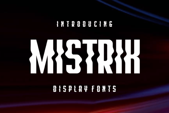 Mistrik: The Wavy Display Font for Funky Web Design
