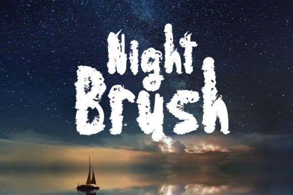 Night Brush Typeface for High-Impact Campaign Design