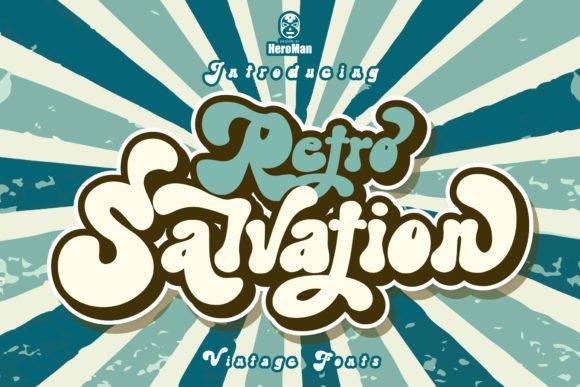 Salvation Display Font: Retro Charm for Handmade Labels and Invitations