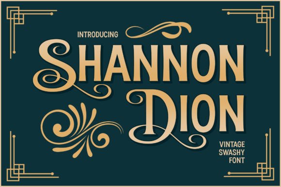 Shannon Dion: A Vintage Display Font for Editorial Design
