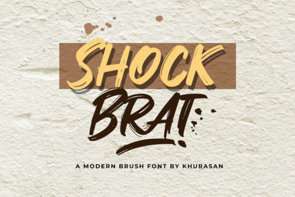 Shock Brat: A Modern Brush Font for Bold Branding