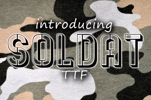 Soldat: The 3D Stencil Typeface for Bold Brand Identity