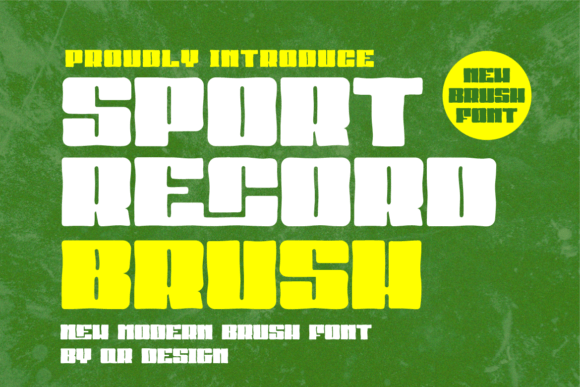 Sport Record Brush Font: Bold Typography for Handmade Brands