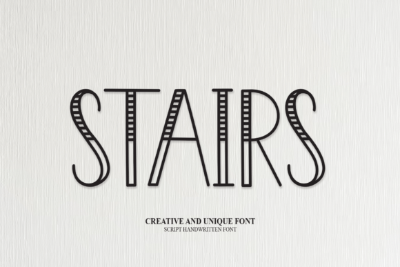 Stairs Display Font for Web Design and Digital Branding