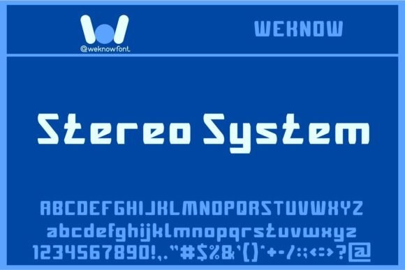 Stereo System: A Cool Display Font for Bold Branding