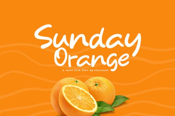 Sunday Orange Display Typeface for Modern Craft Branding