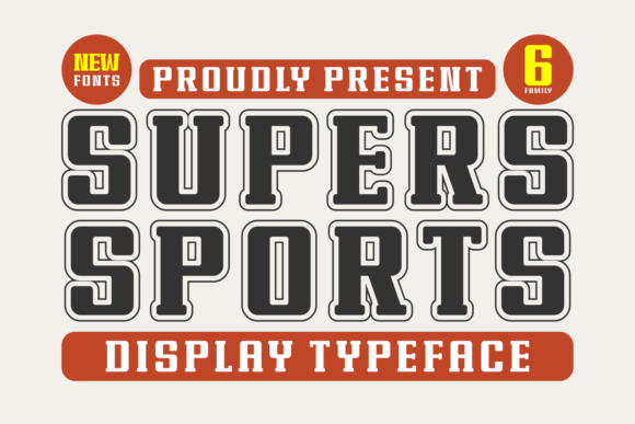 Supers Sports Typeface for Bold Editorial Design