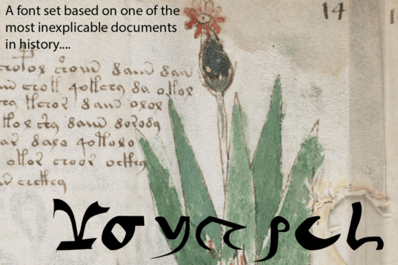 Voynich - Regular Typeface: An Eerie Display Font for Editorial Design