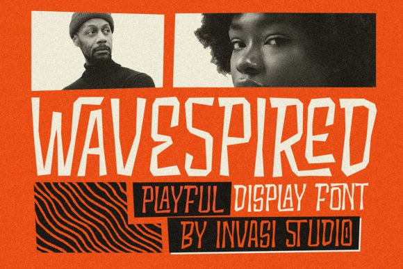 Wavespired Typeface: A Modern Retro Font for Brand Identity