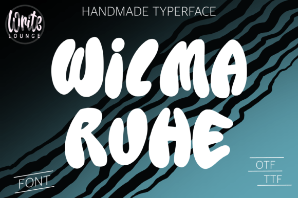 Wilma Ruhe: A Playful Round Display Font for Handmade Brands