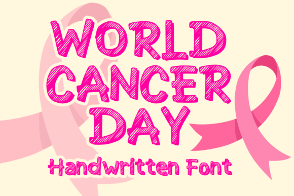 World Cancer Day: A Creative Display Font for Impactful Campaigns